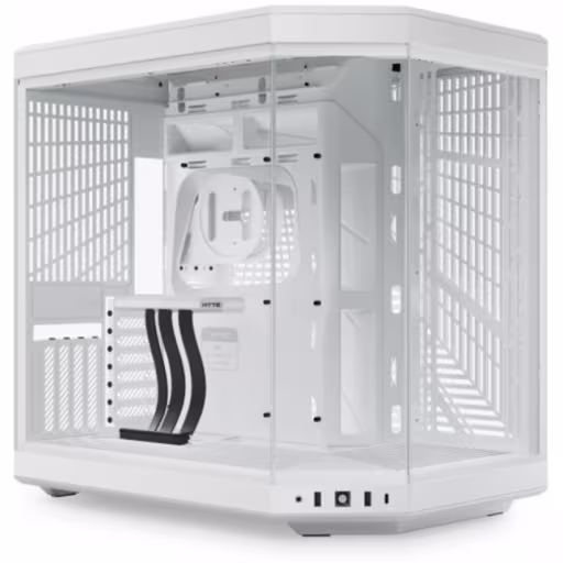 Imagen 0 de Gabinete Gamer Hyte Y70, USB-C 2*USB3.0 Vidrio templado No Incluye LCD BlancoNie