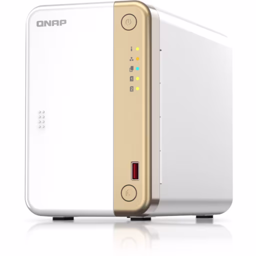 Imagen 1 de NAS QNAP TS-262, Celeron N4505 RAM hasta 4GB LAN 2*USB2.0 2*USB3.2 Torre