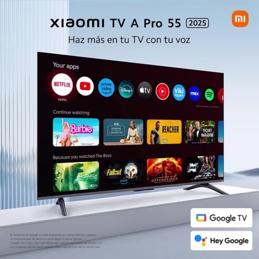 Imagen 3 de Televisor Xiaomi A Pro 55 (2025) 55" 4K UHD SmartTV WiFi LAN BT5.0 3*HDMI USB Óp