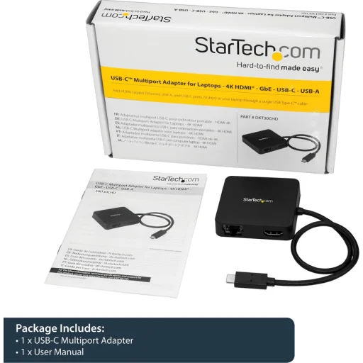 Imagen 4 de Docking Station StarTech USB-C a HDMI USB-A3.0/USB-C3.0 LAN, 4K 10/100/1000MBs