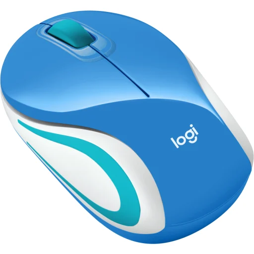 Imagen 1 de Mouse Inalámbrico Logitech Mini M187, Óptico 1000dp 3 botone 2.4G Azul