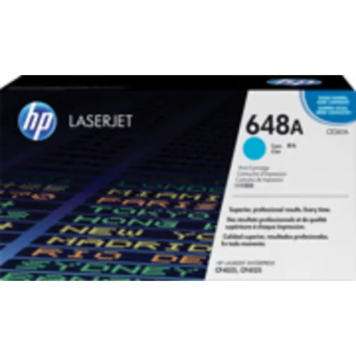 Imagen 1 de Toner HP 648A Cyan para Imp LaserJet CP4025/4525, 11.000 páginas