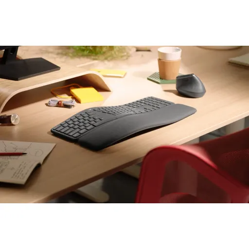 Imagen 4 de Teclado Inalámbrico Ergonómico Logitech Ergo K860 RF+Bluetooth Español Negro