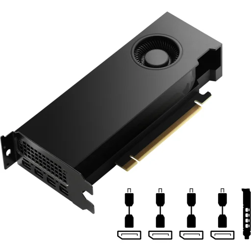 Imagen 2 de Tarjeta de Video PNY NV RTX 4000 Ada Gen SFF 20GB GDDR6 ECC 4*miniDisplyPort