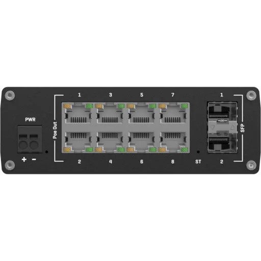 Imagen 2 de Switch Gestionable Teltonika TSW202, 8xGbE PoE/PoE+ + 2xSFP 1000BaseX