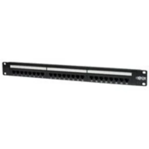 Imagen 0 de Tripp Lite 24-Port Cat5e Cat5 Rackmount Patch Panel 568B 110 Punch 1URM - Tablero de conexiones - 1U - 19" - 24 puertos