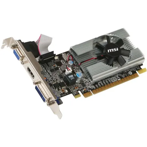 Imagen 4 de Tarjeta de Video MSI NV-GF-210 1GB GDDR3 PCIe 2.0 x16 HDMI DVI Activo Low Prof