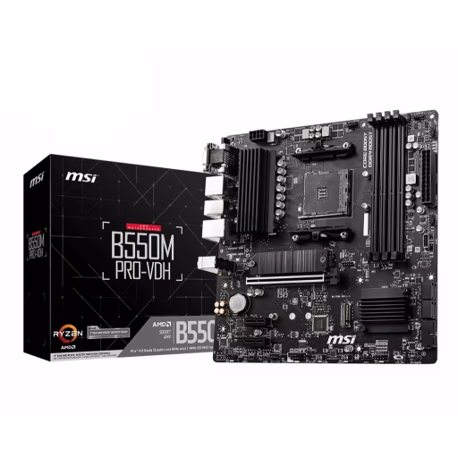 Imagen 0 de Tarjeta Madre MSI B550M PRO-VDH AMD AM4 4*DDR4 2*M.2 DP HDMI VGA USB3.2
