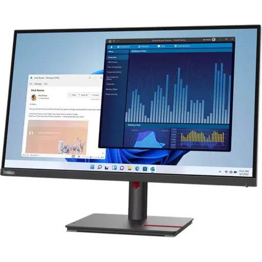 Imagen 2 de Monitor Lenovo ThinkVision T27p-30 27" 3840*2160 IPS USB 3.2 HDMI LAN 60Hz 4ms 