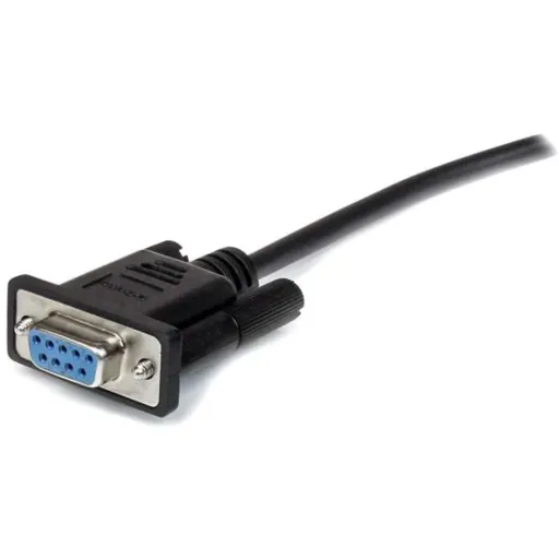 Imagen 1 de Cable Extensión SERIAL RS232 DB9 M/H Directo Straight Through 2mts Negro - StarT