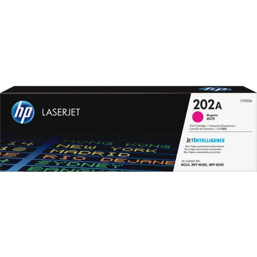 Toner HP 202A Magenta Impresora Laser LaserJet Pro M281fdw/M281 1300 Pág Aprox