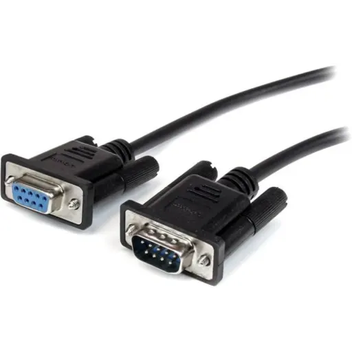 Imagen 0 de Cable Extensión SERIAL RS232 DB9 M/H Directo Straight Through 2mts Negro - StarT