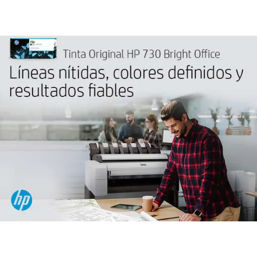 Imagen 4 de Cartridge HP 730 Cyan para Impr DesignJet Ink T1600/T2600/T1700, 300ml 