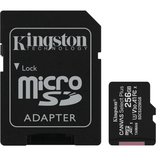 Memoria MicroSDHC 256GB Kingston MicroSDHC/SDXC Canvas Select Plus 100R/85R