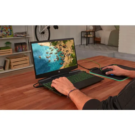 Imagen 0 de Notebook HP 15-DK1027LA I7-10750H RAM 8GB SSD 256GB 15" GTX1650 4GB W10H