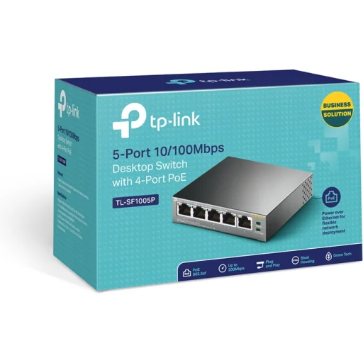 Imagen 4 de Switch TP-Link TL-SF1005P, 5 Puertos RJ45, 10/100 Mbps, Protección de sobrecarga