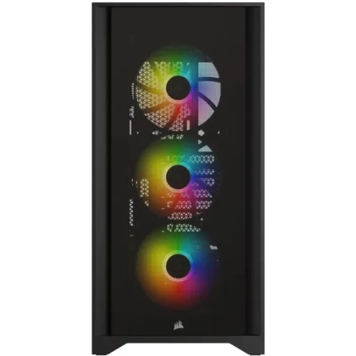 Imagen 4 de Gabinete Gamer Corsair 4000X RGB Vidrio templado USB-C 3.1 Media Torre ATX Negro