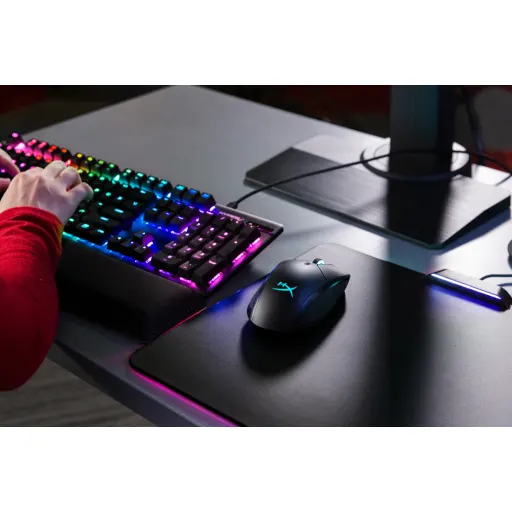 Imagen 13 de Pad Mouse HyperX® FURY Ultra LED RGB 360° Gamer Goma Antideslizo color Negro