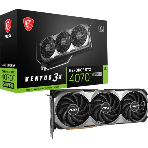 Imagen 0 de Tarjeta de Video MSI GF-RTX 4070 TI SUPER 16G VENTUS 3X OC 16GB GDDR6X 3*DP HDMI
