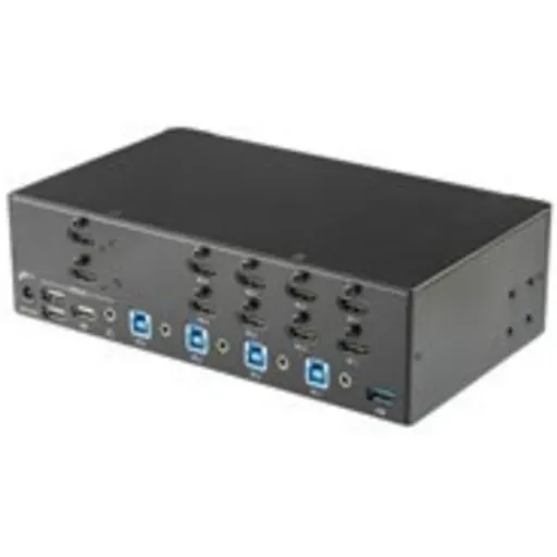 Imagen 0 de StarTech.com Switch Conmutador KVM de 4 Puertos HDMI - 4K de 30Hz - de Pantalla Doble - Conmutador KVM / audio / USB - 4 x KVM / audio / USB - montaje en rack