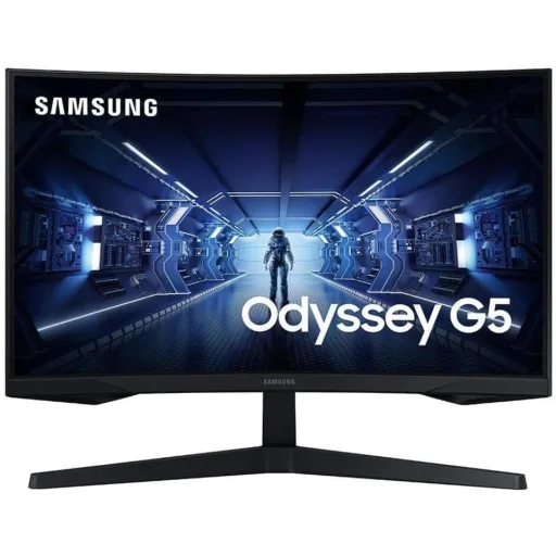 Imagen 2 de Monitor Gamer Curvo Samsung Odyssey G5 Wide Quad HD 27" 2560 x 1440 100R HDMI	