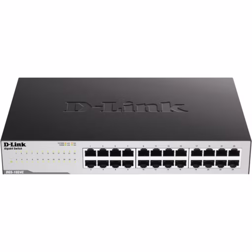 Imagen 0 de Switch D-Link DGS-1024C, 24 Prts Gigabit Ethernet (10/100/1000) No admin. Black 