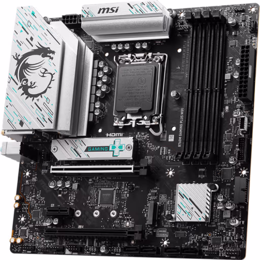 Imagen 2 de Tarjeta Madre MSI B760M GAMING PLUS WIFI LGA1700 4*DDR5 HDMI DP 2*M.2 ATX