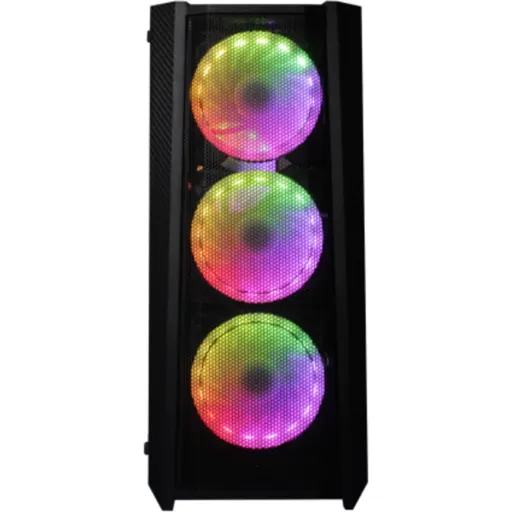 Imagen 5 de Gabinete Gamer CLIO P4MB, 4 FAN ARGB 1USB 3,0, 1USB 2,0 1Tipo-C ATX Negro