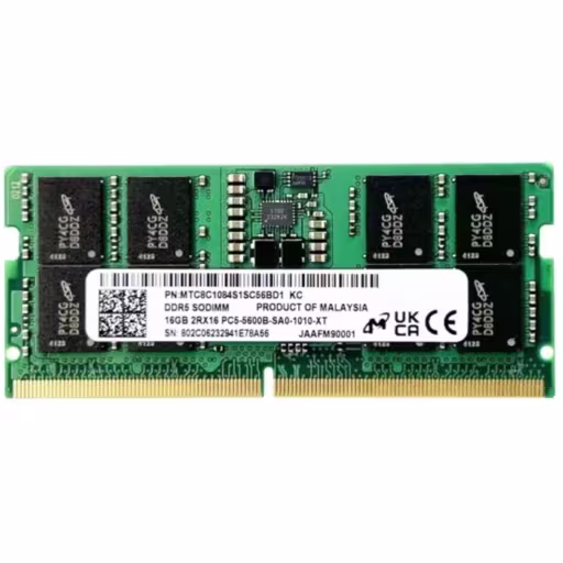 Imagen 0 de Memoria RAM 16GB DDR5 5600MHz SO-DIMM CL46 Non-ECC 1.1v 262p - MICRON