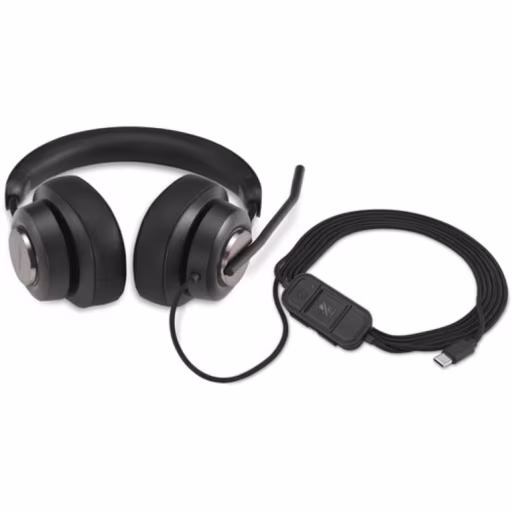 Imagen 2 de Audifono Alámbricos Kensington PRO H2000, Over Ear CAble 1.8mts USB-C Negro