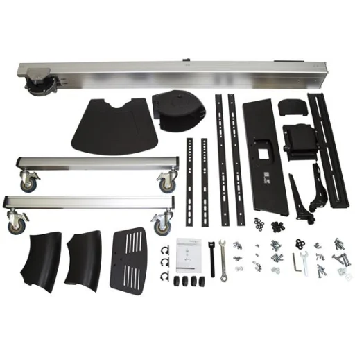 Imagen 8 de Soporte Pedestal para TV 32" a 75" hasta 40kg VESA 600*400 Color Negro y Plata