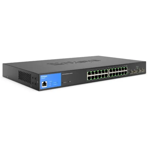 Imagen 0 de Switch Linksys 24-Port Managed POE+ SWITCH 4 1G SFP 250W, compatible con TAA