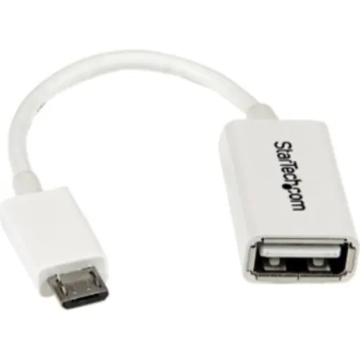 Imagen 3 de 5in White Micro USB to USB OTG Adapter