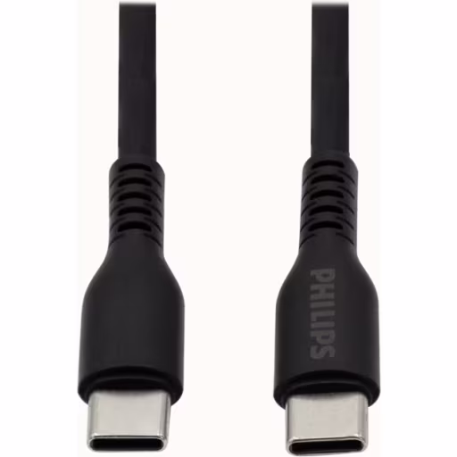 DLC8601B CABLE PHILIPS USB-C A USB-C 1M 60W MAX NEGRO SILIC