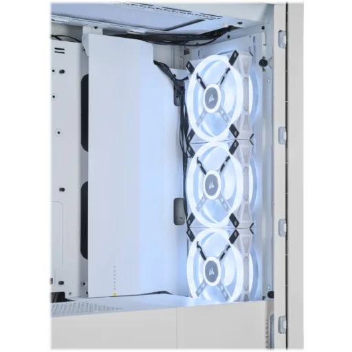 Imagen 14 de Gabinete Corsair iCUE 5000X RGB QL MidTower Ventana Cristal USB-C 2*USB3.0 Blanc