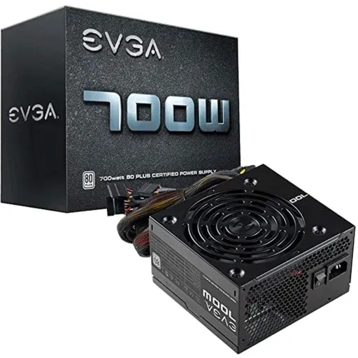 Imagen 0 de Fuente de Poder EVGA 700W, Certif. 80 Plus PFC Actv. No Módular ATX Color Negro