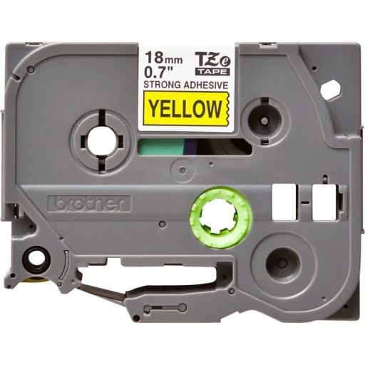 Imagen 1 de Cinta Rotuladora Brother TZE-S641 Negro Sobre Amarillo Indstrl. 18mm x 8mt