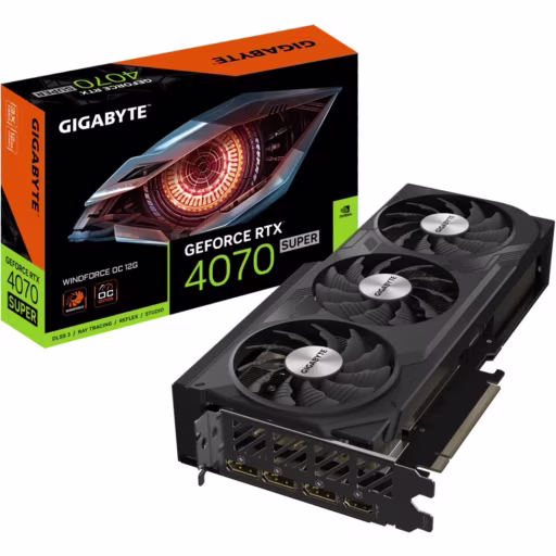 Imagen 0 de Gigabyte - GeForce RTX 4070 SUPER - PCI Express 4.0 - NVIDIA - NVIDIA GeForce RTX 4070 SUPER - GDDR6X SDRAM - HDMI / DisplayPort