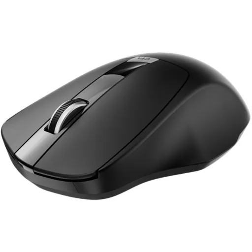 Mouse Inalámbrico KlipX Óptico 1600DPI 4 Botones 2.4GHz Ergo Nano Dngl USB Negro