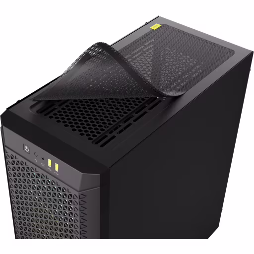 Imagen 11 de Gabinete Corsair 480T RGB 2*USB3.0 Vidrio Templado Filtro polvo ATX Negro