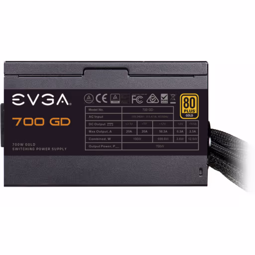 Imagen 4 de Fuente de Poder EVGA 700GD, 700W 80Plus Gold, PFC Act, No Modular ATX Negro