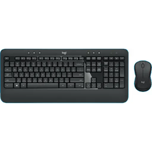 Logitech Juego de teclado inalámbrico y mouse óptico MK295