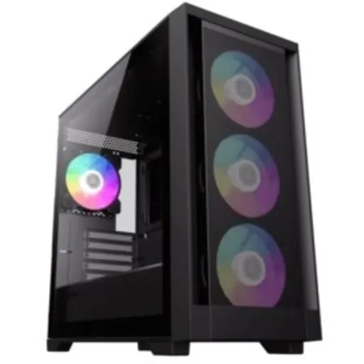 Imagen 0 de Gabinete Gamemax Defender Mesh, RGB Vidrio Templ. USB 3.1 Negro ATX 