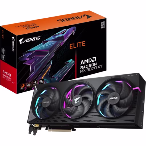 Imagen 0 de Gigabyte AORUS Radeon RX 9070 XT ELITE 16G [GV-R9070XTAORUS E-16GD]