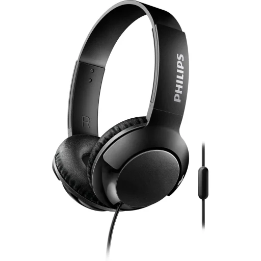 Imagen 0 de Philips BASS+ SHL3075 Headphones w/ Mic - Black (SHL3075BK/00)