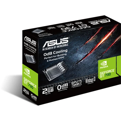 Imagen 3 de Tarjeta de Video Asus NV-GF-GT730 2GB GDDR5 PCIe 2.0 DVI-D HDMI VGA Pasivo LowP