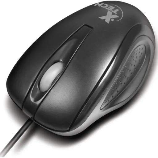 Mouse Alámbrico XTech XTM-175 Óptico 1000DPI USB 3 Botones Color negro