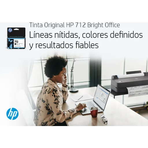 Imagen 4 de Cartridge HP 712 Negro para Impresora DJ T210 T230 T250 T630 T650, 80ml  