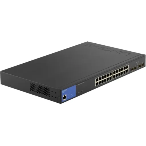 Imagen 2 de Switch Linksys 24-Port Managed POE+ SWITCH 4 1G SFP 250W, compatible con TAA