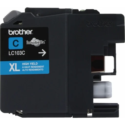 Imagen 1 de Cartridge Brother LC103C Cyan para DCP J152/MFC J245/J285/J450/J4510, 600Pág